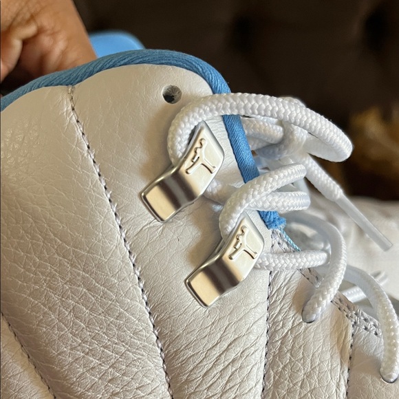 Jordan 12 Retro in White and Blue - Picture 9 of 14